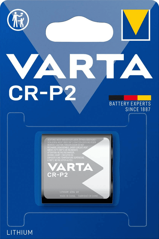 Pile professionnelle VARTA CR-P2 Lithium 6V