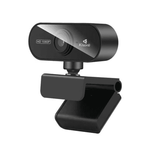 Kisonli PC-6 Webcam avec microphone, caméra FHD1080P USB pour ordinateur,Teams,