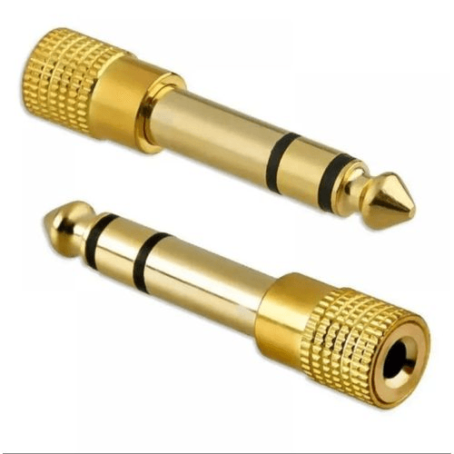 6.35mm Male to 3.5mm Male-Female Audio Jack Adapter