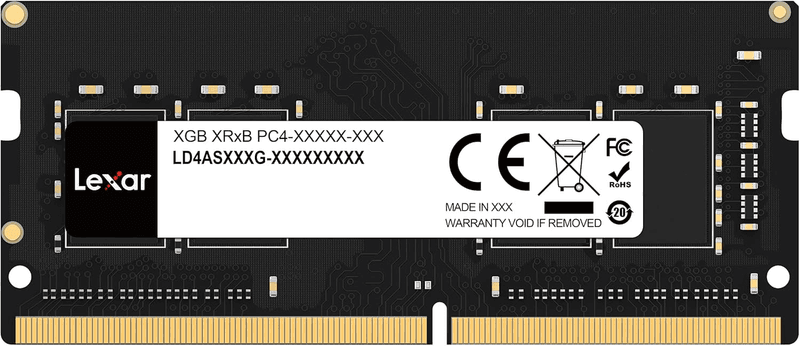 Lexar Laptop Memory DDR4 3200 SO-DIMM 32GB Mémoire pour ordinateur portable Lexar DDR4 3200 SO-DIMM 32GB