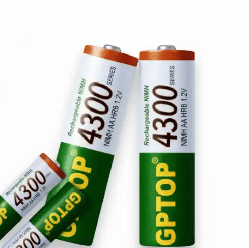 GPTOP 4300 Series AA Ni-MH rechargeable batteries (1.2V).