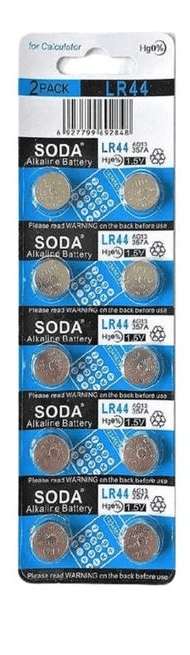 Piles Bouton LR44 SODA 1.5V (AG13 357A) Piles Alcalines Polyvalentes