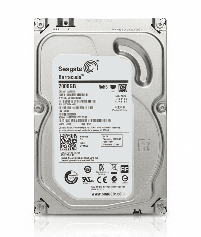 Disque Dur Interne Seagate Barracuda 2TB HDD SATA 7200RPM
