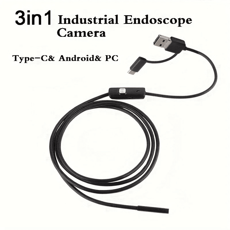 3-in-1 Type-C, Micro-USB & PC HD Endoscop