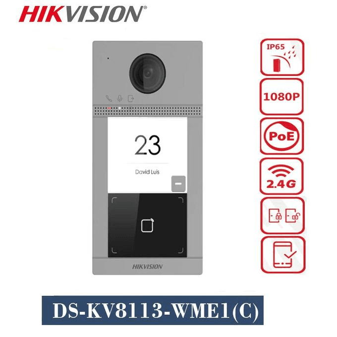 Hikvision Kit interphone vidéo IP antivandale