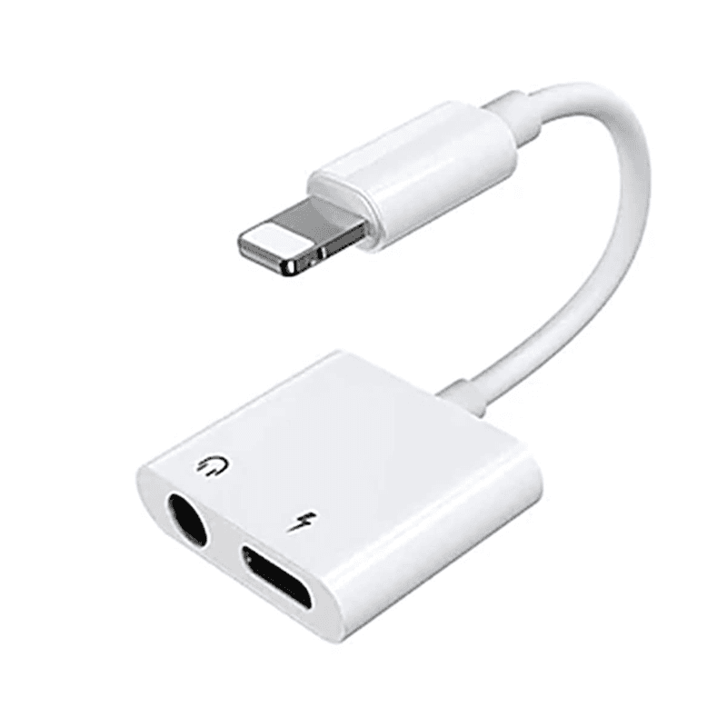 Lightning vers USB-C + Jack 3.5mm Adaptateur Audio et Charge